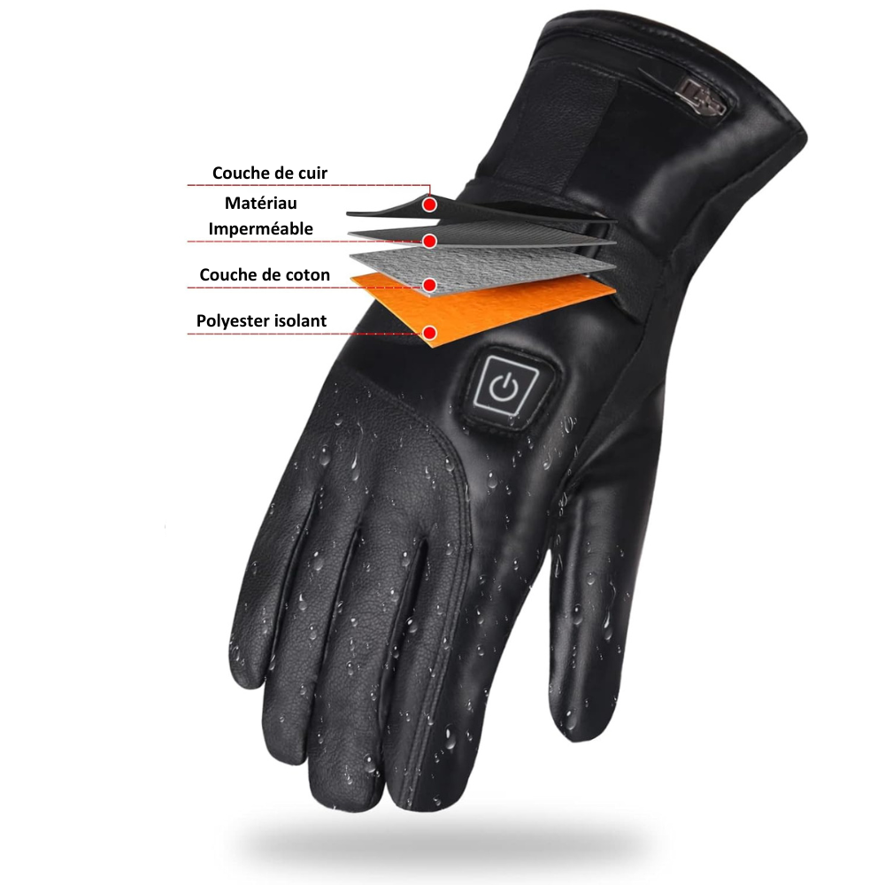 Gants Chauffants Cuir