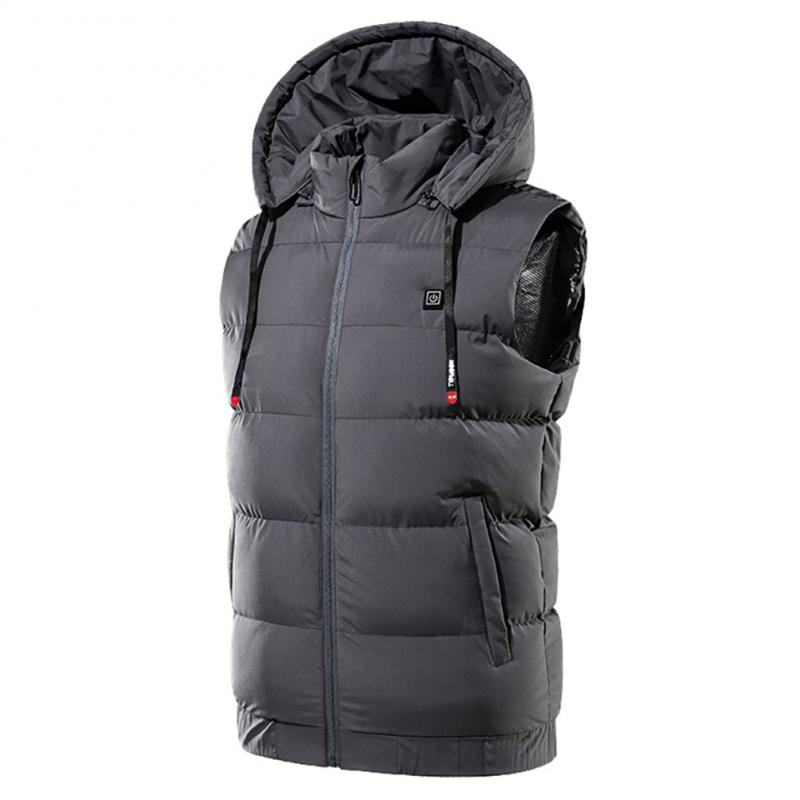Heated Hooded Down Jacket 