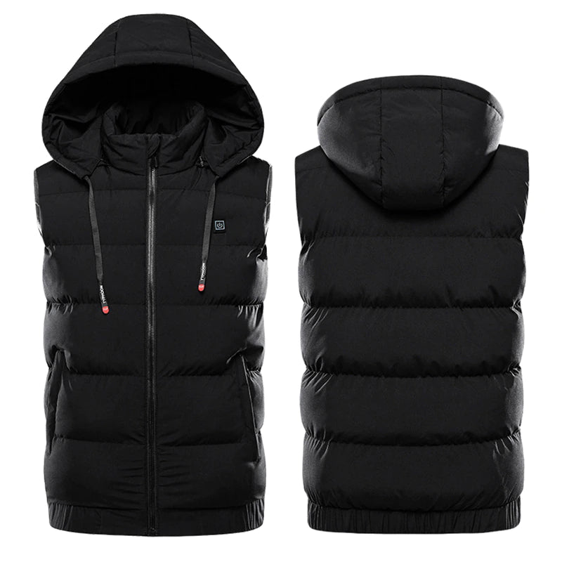 Heated Hooded Down Jacket 